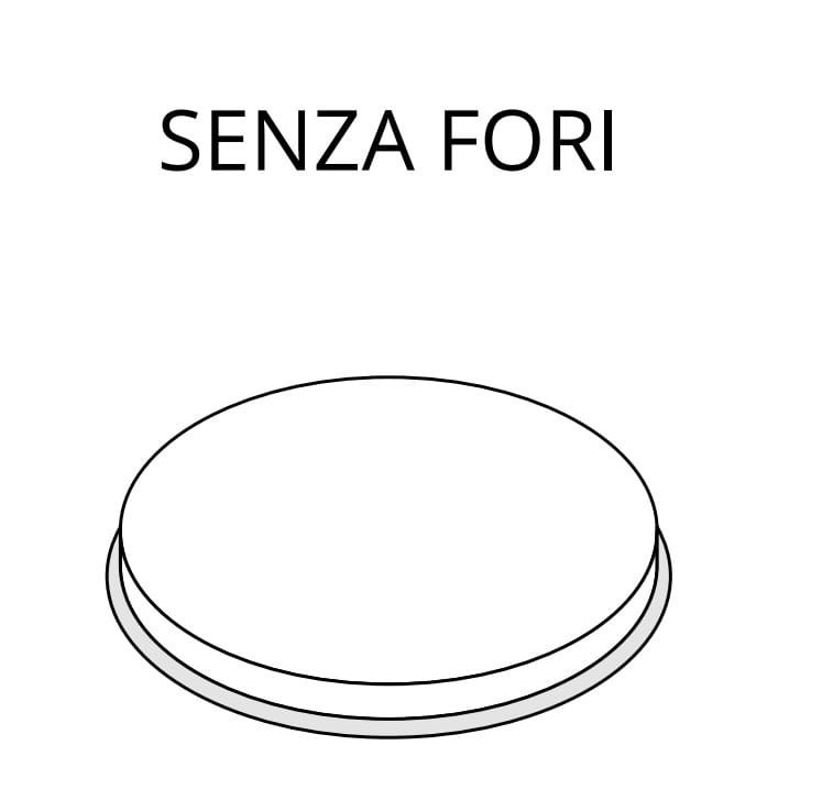 Matryca do makaronu Senza Fori - widok z przodu